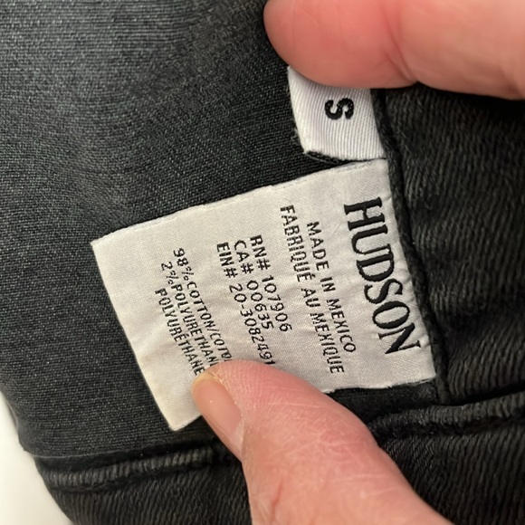Hudson black jean jacket size small - Picture 2 of 3